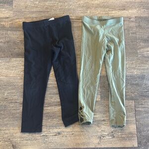 Stylish Kids Black and‎ Olive Leggings